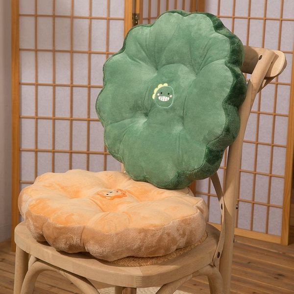 

cushion/decorative pillow tatami office chair cushion pure colors cartoon thicken round home futon seat for student car floor mat