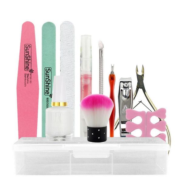 

nail art kits 12 pcs kit clipper manicure tool set complete polishing care beginner basic equipment