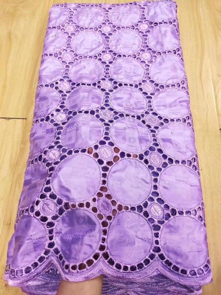 

ribbon purple hollow out 2021 african bazin riche lace fabrics with stones 5 yrads basin cotton brode, Pink;blue