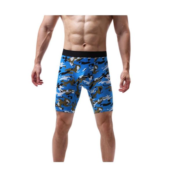 

long boxers men's plus size shorts underpants mens fashion large male camouflage cotton underwear fat 5xl, Black;white