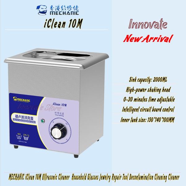 

power tool sets ultrasonic cleaner mechanic iclean 10m household glasses jewelry repair decontamination cleaning