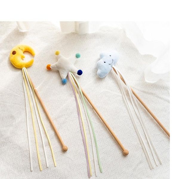 

cat toys starry sky funny stick rod toy handmade pp cotton pet supplies