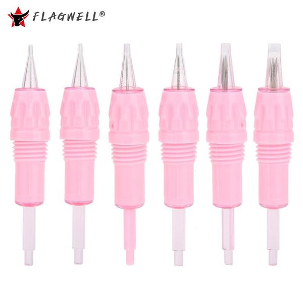 

tattoo needles 10pcs disposable screw cartridge for charmant machine pen eyebrow lips permanent makeup device microblading tips