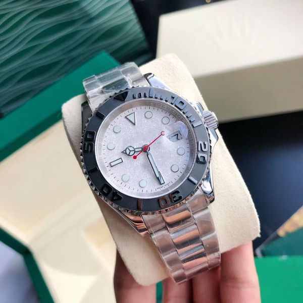 

men's automatic mechanical watch 40mm diameter 316 quality steel sports waterproof folding buckle fashion and leisure choice b, Slivery;golden