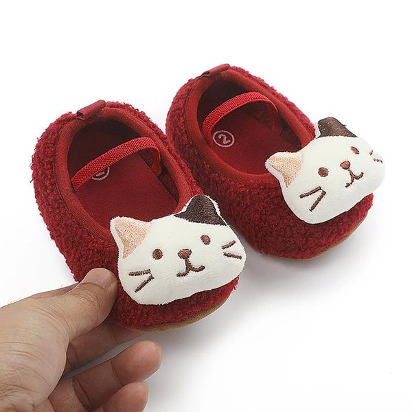 

first walkers born baby boy pu shoes winter cotton fabric soft sole children 2021 fashion