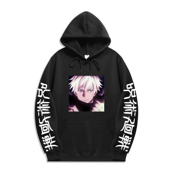 

men's hoodies & sweatshirts 2021 japanese anime jujutsu kaisen men women winter pullovers megumi fushiguro hoody mens, Black