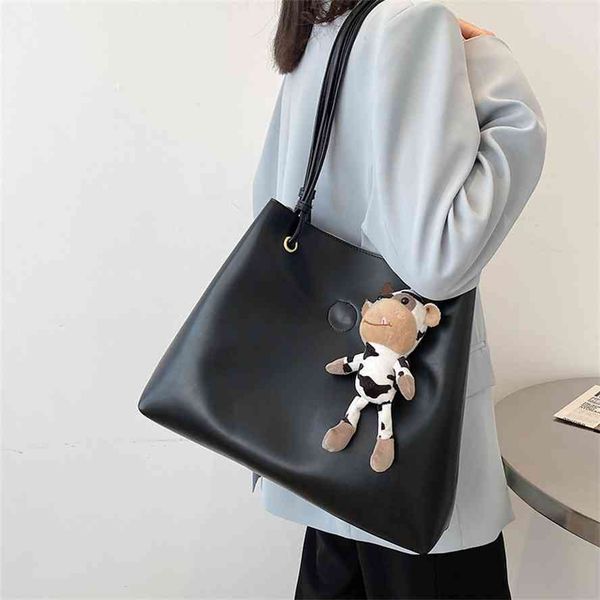 

french large capacity women's 2021 new fashion shoulder versatile tote bag trend