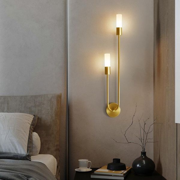 

wall lamps led nordic lamp brass sconce lights for bedroom bedside reading corridor aisle home indoor decoration lighting