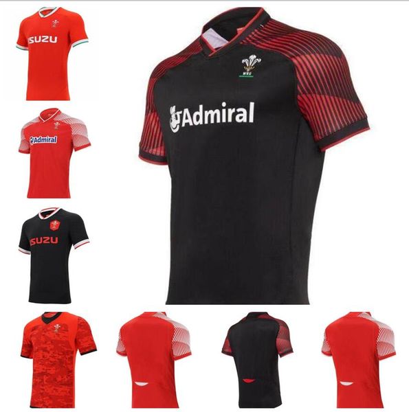 

2021 wales rugby national team jerseys cymru home red away polo t-shirt e men high-quality jesery s-5xl, Black;gray