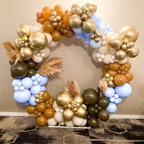 

party decoration 189pcs/lot coffee brown balloon garland arch kit skin color latex balloons baby shower birthday wedding backdrop