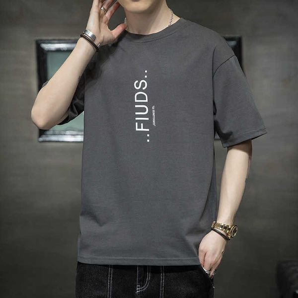 

sleeve t-shirt short men's fashion brand cotton t-shirt 2021 summer half top
