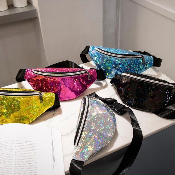 

sequined bags waist reflective trendy laser women's summer chest girls' 2020 xgvjv