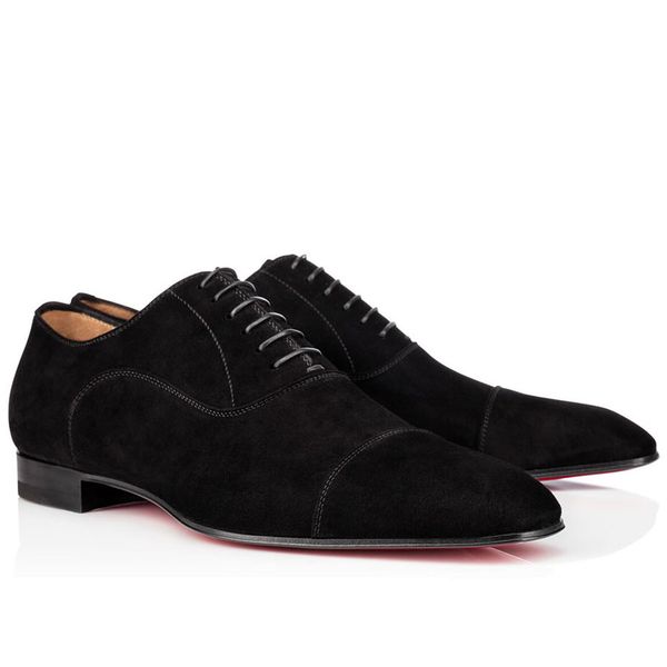

business gentleman dress shoe red bottoml flat greggo orlato flats men women walking wedding party luxury designs reds soled oxfords, Black
