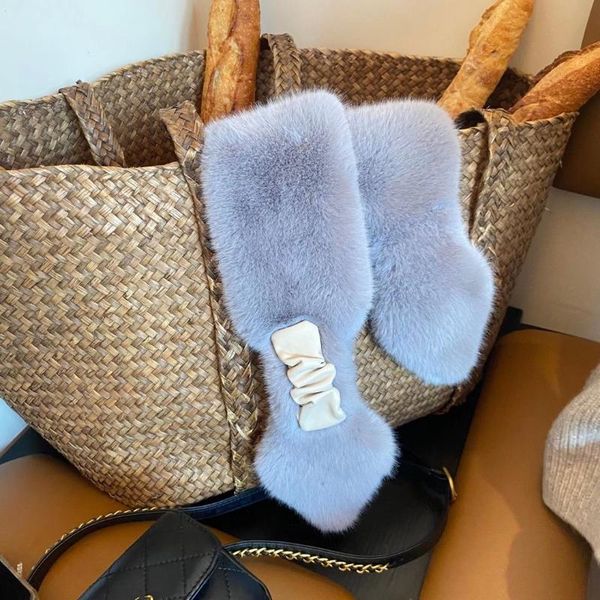 

scarves fashion fur neck warm scarf 2021 winter outdoor thick solid kids women luxury pashmina female stoles hijab, Blue;gray