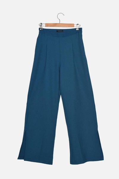 

women's pants & capris trendyol flare twoaw22pl0038, Black;white