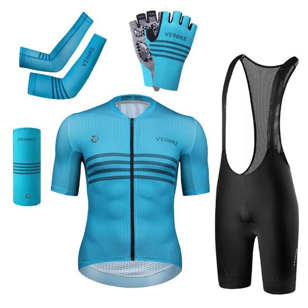 

team pro men cycling jersey set 2021 short sleeve mtb road bike bib tights breathable mountain bicycle clothing racing sets, Black;blue