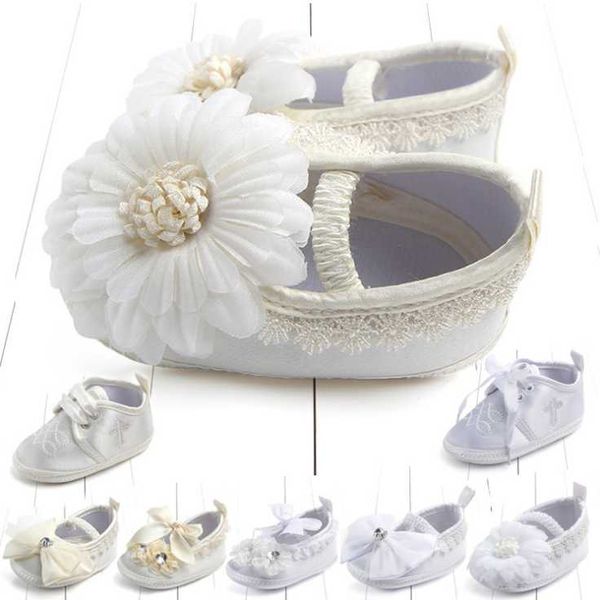 

cute princess shoes baby girls soft bottom non-slip toddler infant baptism first walkers