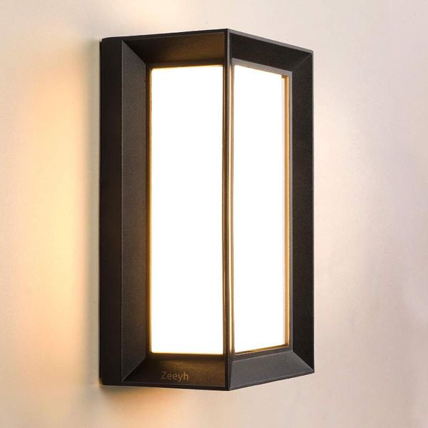 

party decoration zeeyh modern cuboid wall light lamp led outdoor waterproof rectangular solid square sconce post