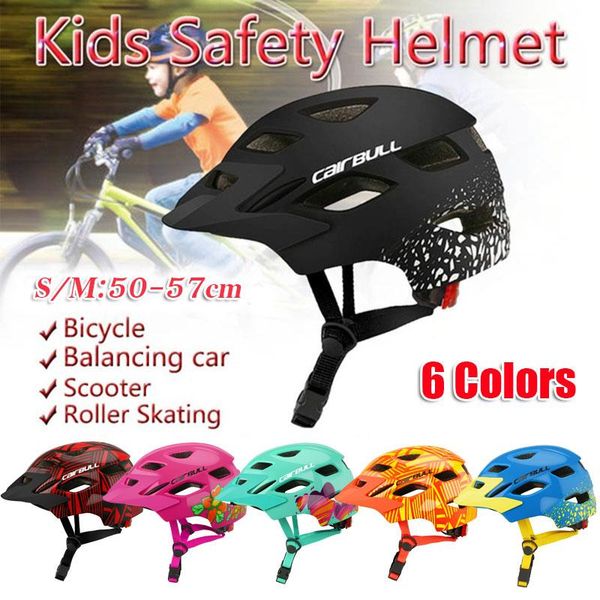 

motorcycle helmets kids security roller skating helmet with mounted rear light bicycle skateboard ice knee protector guard for kid