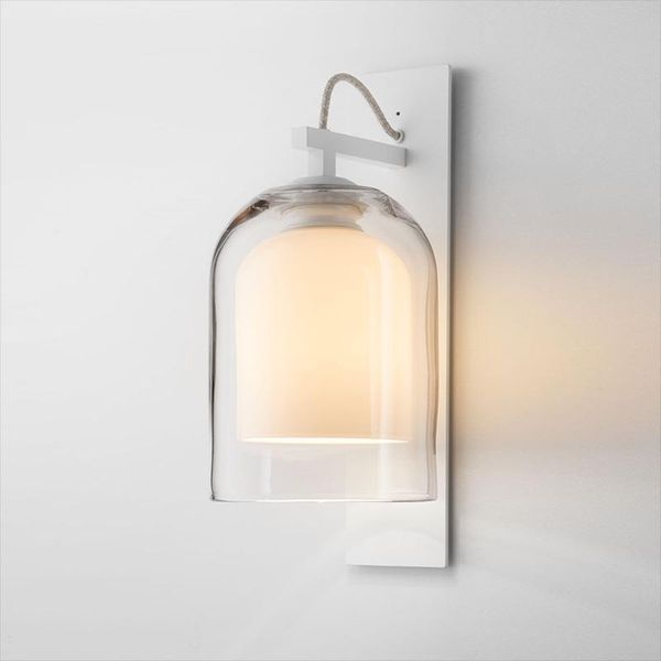 

wall lamp modern nordic double glass led for living room bedroom loft bedside bathroom home decoration