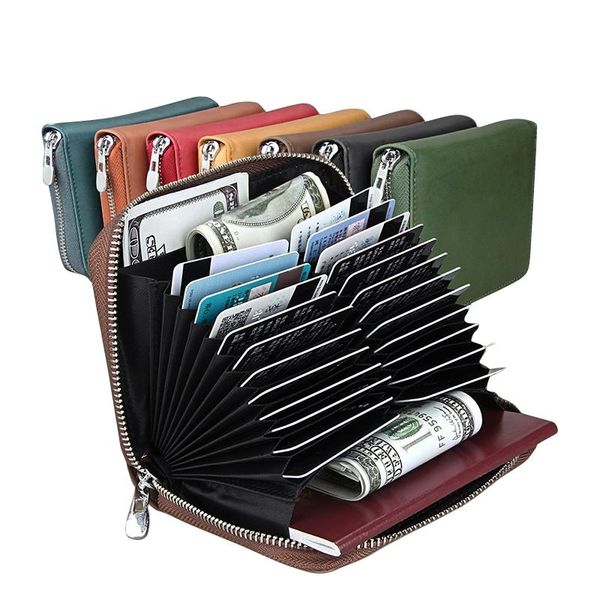 

card holders 2021 fashion women and man wallets holder case purse passport id bag pouch package, Brown;gray