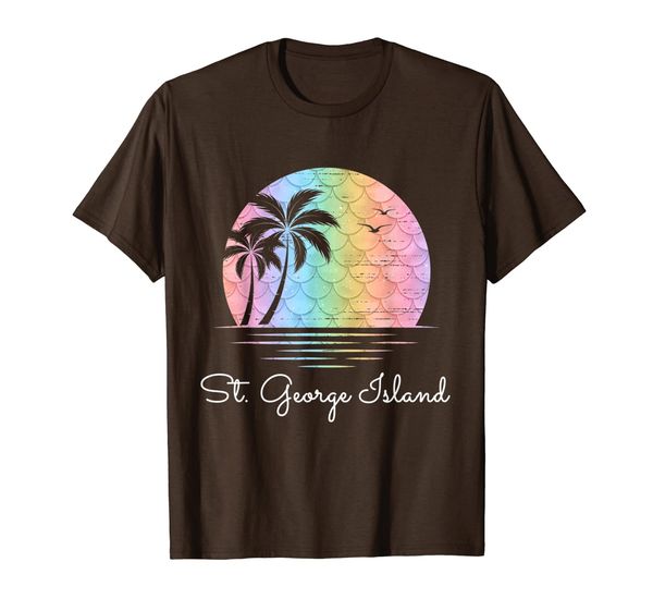 

st. george island florida vacation beach family group gift t-shirt, White;black