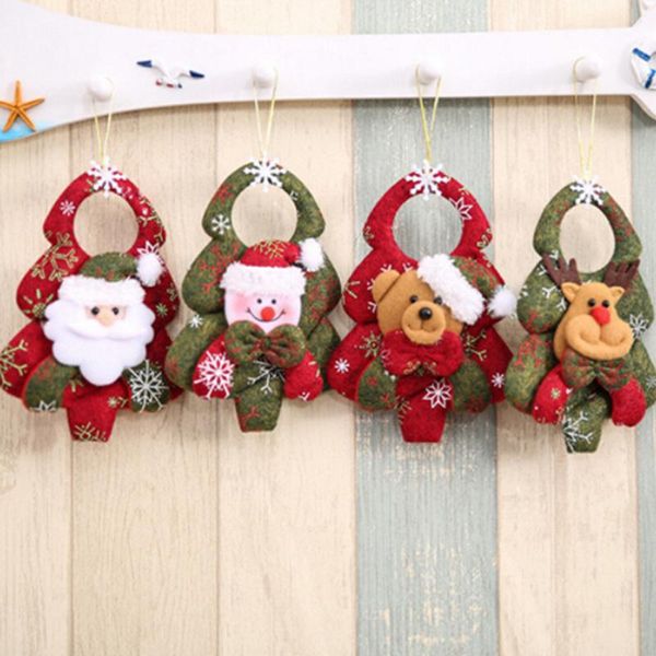 

christmas decorations santa snowman elk bear xmas tree garden outdoor festival ornaments hanging pendant gifts happy year decor