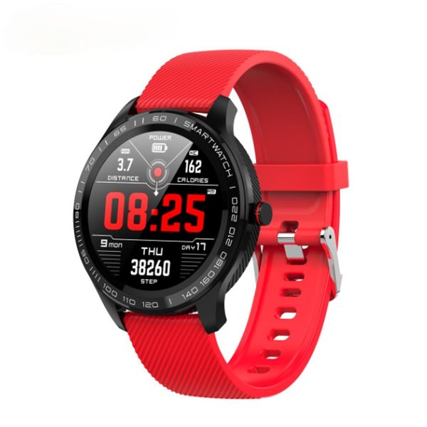 

slimy l9 ecg + ppg smart watch blood pressure oxygen ip68 waterproof smartwatch heart rate wristwatch call message reminder