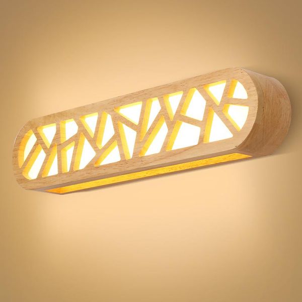 

wall lamp simple wooden mirror light nordic chinese corridor balcony learning makeup japan mz81