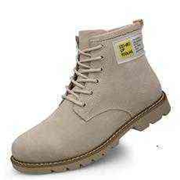 

tangzuo a6001 high martin boots, , 37-46 sand gray, Black