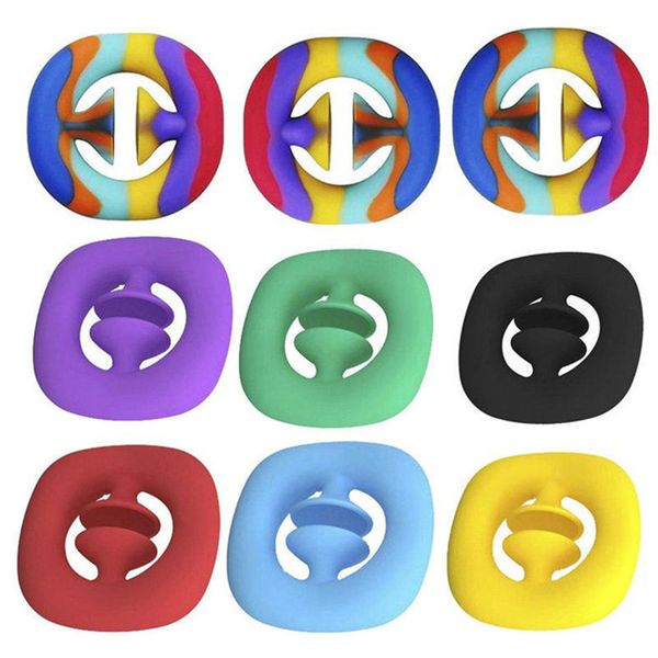 

anti stress finger silicone hand grip reliever fidget toy child simple dimple toys decompression dropshipping dhl free