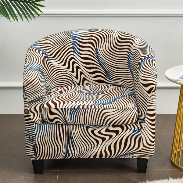 

chair covers fashion geometric printed plush sofa cover elastic club tub couch slipcover single seat armchair furniture protector