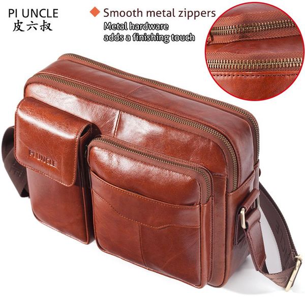 

briefcases retro lapsmall briefcase bag genuine leather handbags casual 10.5 pad daily working tote bags male for documents