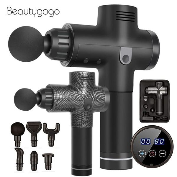 

beautygogo high frequency massage gun muscle relax body relaxation electric massager with portable bag for fitness massagers