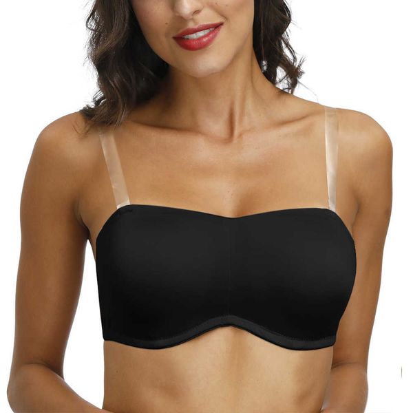 YBCG BLACK BREPLOL BRABLE BRA PUST UP BRAS для женщин плюс Размер нижнего белья Полный кубок Минимизер съемные подушки Brassiere DD CUP DDD 210623