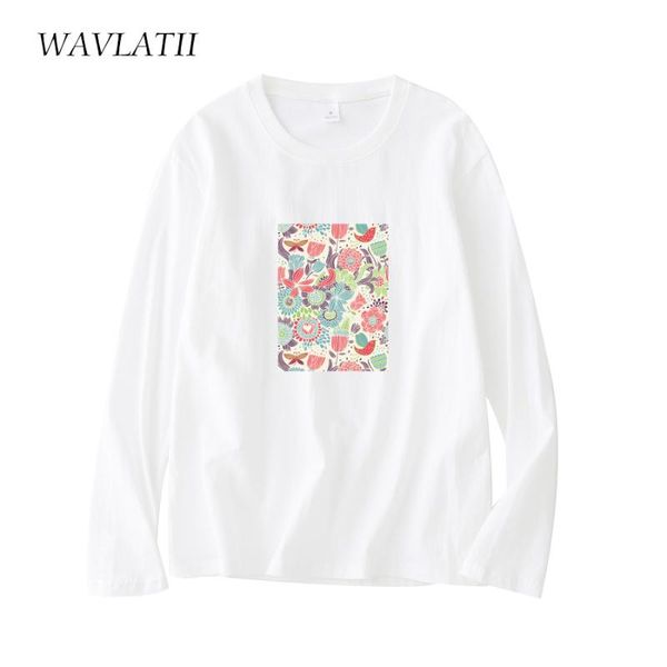 

women 100% cotton t-shirts lady casual long sleeve female soft black white tees wlt2104 women's t-shirt