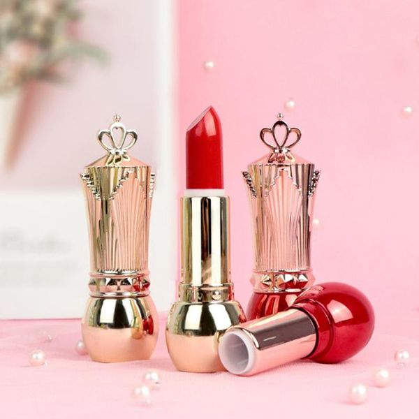 

storage bottles & jars diy empty refillable lipstick tube crown gorgeous cap cosmetic makeup gloss packaging