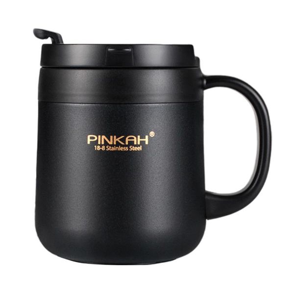 

water bottles 340 460ml thermal with handle tumbler stainless steel home travel coffee mug lid tea portable drinking vacuum insulated fashio