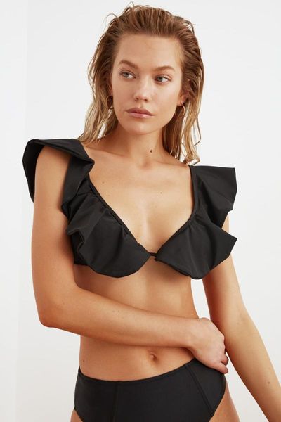 

two-piece suits trendyol flounces bikini tbess21bu0423