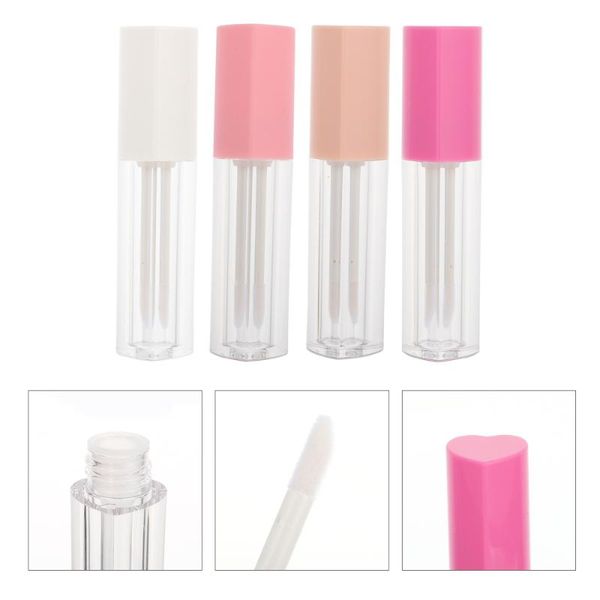 

storage bottles & jars 8pcs heart shaped lip gloss empty tube makeup