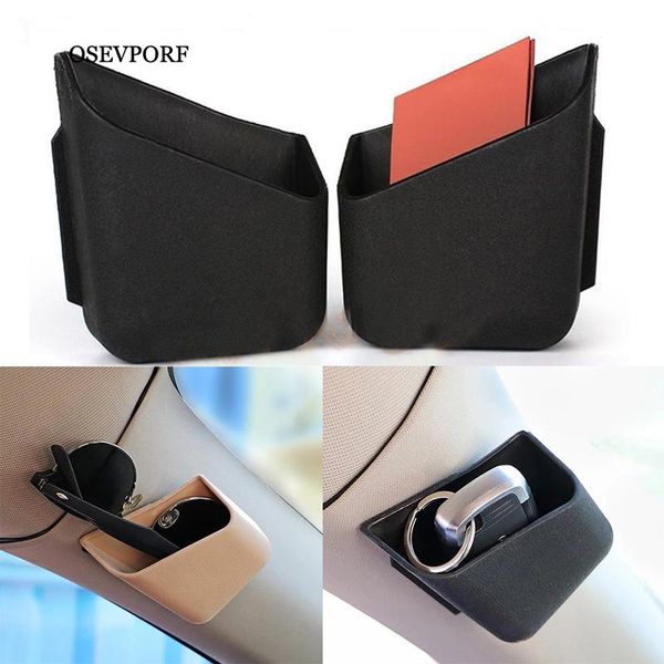 

car carrying box organizer truck pillar storage styling accessories bag for phone glasses ic card holder pouch cell mounts & holders