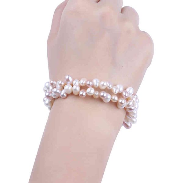 

frhwater pearl bracelet wholale newt, Golden;silver