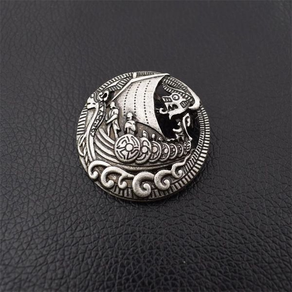 

pins, brooches 1pcs nordic vikings amulet fibula set for women men viking norse brooch jewelry, Gray