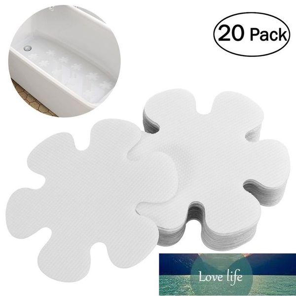 20 pcs Flor Forma PEVA Anti-Slip Bathtub Adesivos Decalques Segurança Banho Duche Passos 10cm (Transparente)