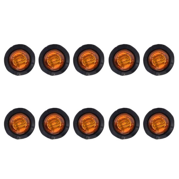 

parts 10pcs /3-led light truck trailer round side marker lamp