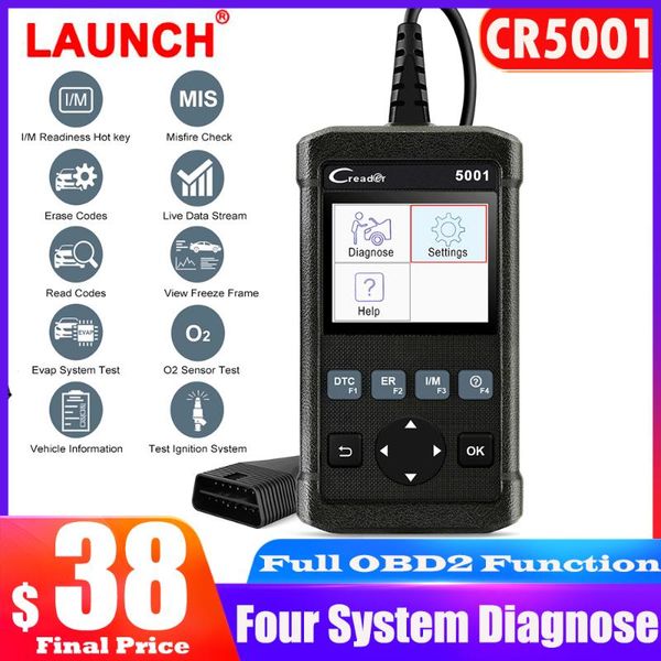 

code readers & scan tools cr5001 obd2 professional auto diagnostic scanner clear dtcs reader obd 2 cooling system automotive for car