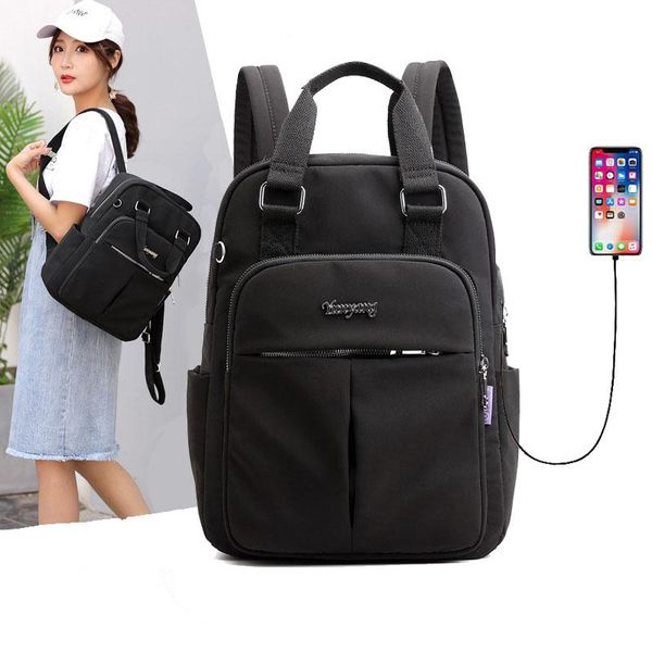 

backpack mjzkxqz fashion girls lapbackpacks anti theft usb charge nylon waterproof women school bag bagpack teenage mochila