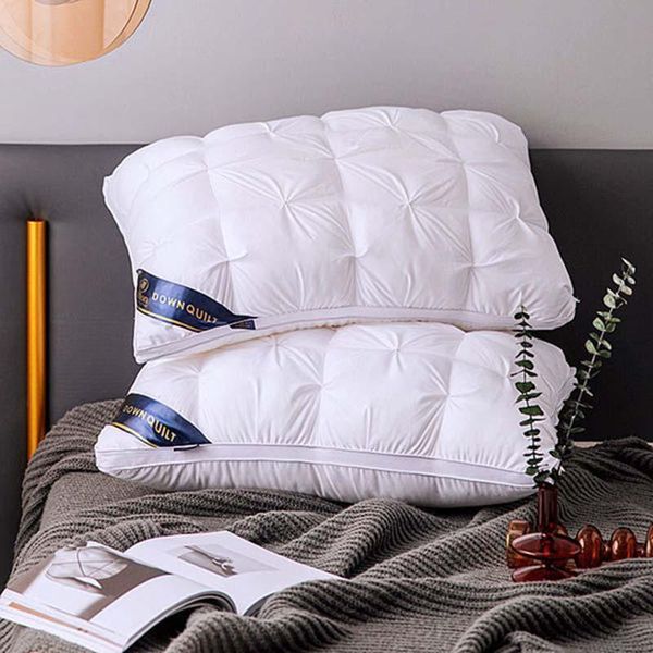 

pillow mcao 3d feather velvet bread bed pillows for sleeping premium els breathable skin-friendly comfortable beddings tj6174