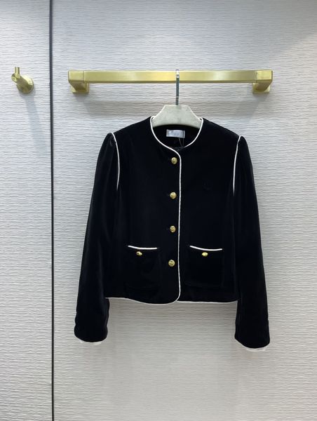 

2021 autumn winter o neck long sleeve casual women's jackets luxury coats brand same style outerwear 1007-2, Black;brown