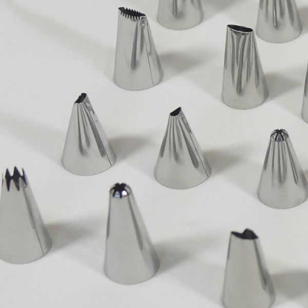 

baking & pastry tools cake decorating 10/24/48pcs/set good quality stainless steel icing piping nozzles tips set accessories